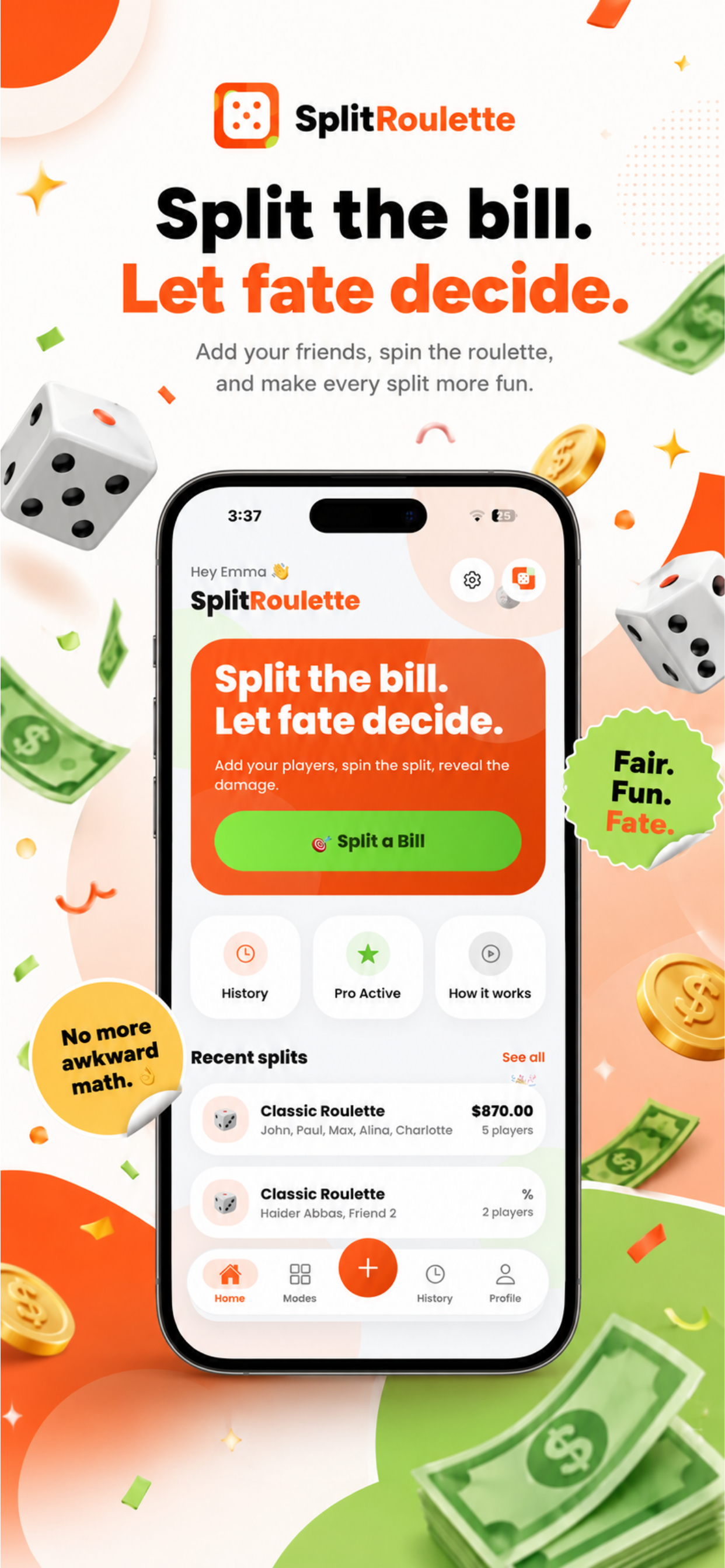 SplitRoulette App